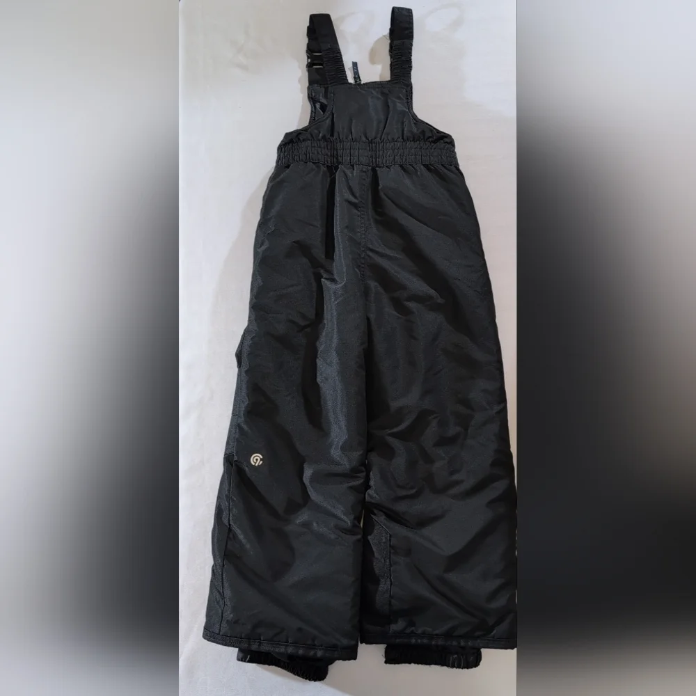 CHAMPION SNOWPANT SUIT SNOW SKI PANTS BIB Size XS 4/5 BOYS/GIRLS BLACK